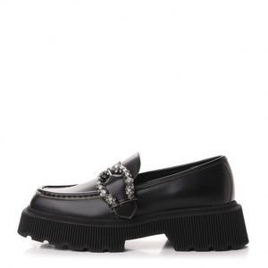 Gucci Loafers-Cordovan Lux Dionysus Hunder Loafers 38 Black